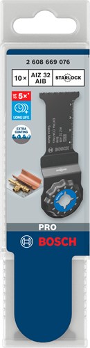 Bosch accessoires pro aiz 32 aib invalzaagblad | 32 x 50 mm | 10 stuks - 2608669076