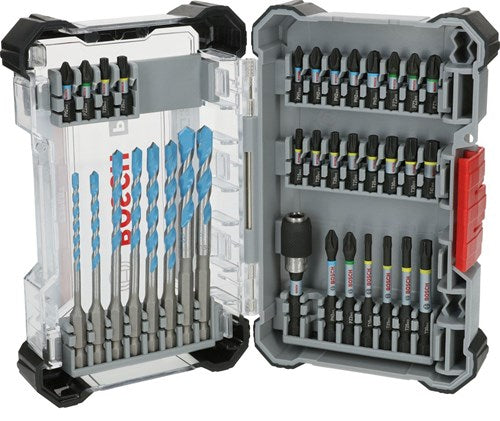 Bosch accessoires bosch pro slagschroevendraaier bits en multi bouwboor gemengd set...