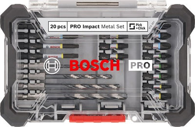 Bosch accessoires pro impact metal set | 20-dlg. - 2608521u84