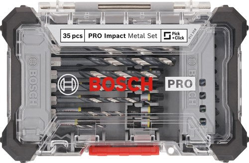 Bosch accessoires pro impact metal set | 35 pcs - 2608521u81
