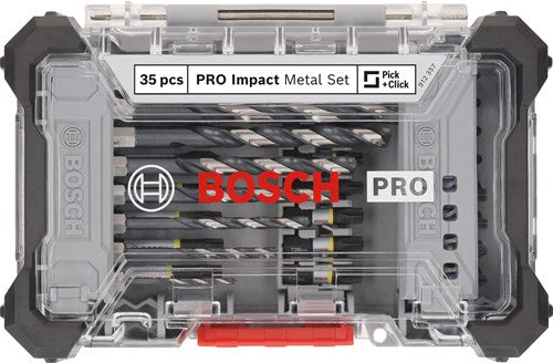 Bosch accessoires pro impact metal set | 35 stuks - 2608521u80