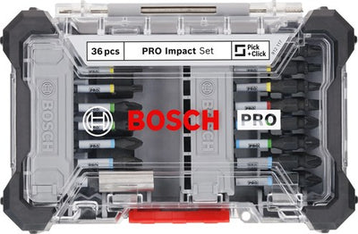 Bosch accessoires bosch pro impact schroefbitset 36-delig in display - 2608522517