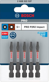 Bosch accessoires pro p2r2 impact bit | 55 mm | 5-delig - 2608522527 - afbeelding 1