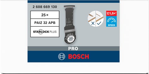 Bosch accessoires pro paiz 32 apb invalzaagblad | 32 x 60 mm | 1 stuks - 2608669130