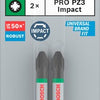 Bosch accessoires pro pozidriv slagschroefbit | pz3 | 55 mm | 2 stuks - 2608522545