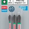 Bosch accessoires pro pz impact bits | pz1 | pz2 | pz3 | 55 mm | 3-delig - 2608521u57