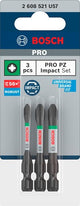 Bosch accessoires pro pz impact bits | pz1 | pz2 | pz3 | 55 mm | 3-delig - 2608521u57
