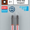 Bosch accessoires pro robertson slagschroefbit | r3 | 55 mm | 2-delig - 2608522552