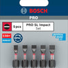 Bosch accessoires pro sl impact bits | sl4.5 | sl5.5 (x2) | sl5.5 | sl6.5 | 25 mm | 5 stuks - 2608521u60
