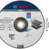 Bosch accessoires pro stainless steel and metal bonded cutting disc | 230 x 1.9 x 22.23 mm | with depressed centre - 2608601514