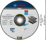 Bosch accessoires pro stainless steel and metal bonded cutting disc | 230 x 1.9 x 22.23 mm | with depressed centre - 2608601514 - afbeelding 2