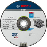 Bosch accessoires pro stainless steel and metal bonded cutting disc | 230 x 1.9 x 22.23 mm | with depressed centre - 2608601514 - afbeelding 1