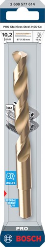 Bosch accessoires pro stainless steel metaalboor hss-co | din 338 | 10,2 x 87 x 133 mm - 2608577614 - afbeelding 2