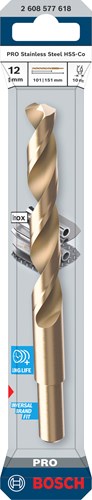 Bosch accessoires pro stainless steel metaalboor hss-co | din 338 | 12 x 101 x 151 mm - 2608577618