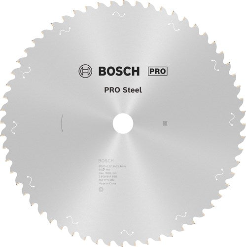 Bosch accessoires pro steel cirkelzaagblad voor gesnoerde machines | 305 x 2 |2 x 25 |4 mm | t60 - 2608844868