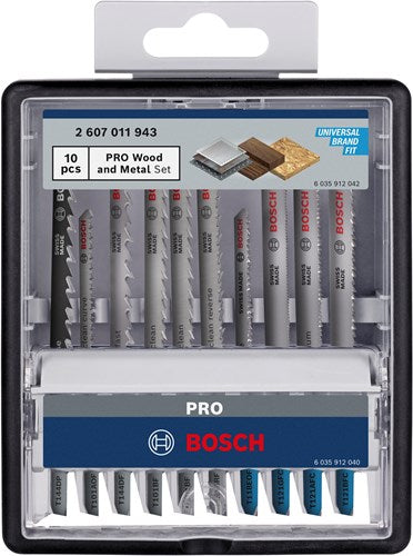 Bosch accessoires pro wood and metal set | 100 mm | 10 stuks - 2607011943