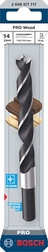 Bosch accessoires pro wood houtboor | cyl | 14 x 96 x 151 mm | d 10 mm - 2608577717 - afbeelding 2