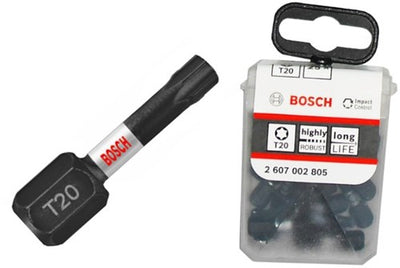 Bosch accessoires schroevendraaierbit | tictac box | 25x impact t20 25mm - 2607002805