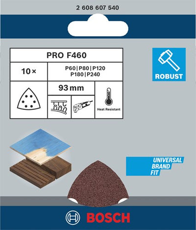 Bosch accessoires schuurbladen set 1 (10 stuks) | 2608607540 - 2608607540