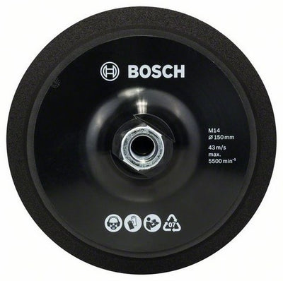 Bosch accessoires bosch steunschijf m 14 - ø 150 mm - met klithechting