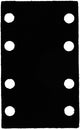 Bosch accessoires tussenpad, 80x133mm, 2x - 2608000813