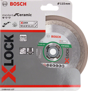 Bosch accessoires x-lock diamantschijf standard for ceramic 115 x 22,23 x 1,6 x 7 mm - 1 stuk(s) - 2608615137 - afbeelding 1