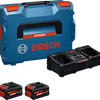 Bosch blauw 18v 8,0ah accu starterset exba18v-80 2-320 | 2x 8.0ah exba18v-80 accu + lader exal18v2-320 - 1600a0373x