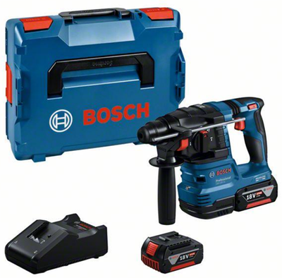 Bosch blauw bosch professional accuboorhamer gbh 18v-22 2x4,0ah in l-boxx 136