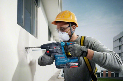 Bosch blauw gbh 18v-22 accu boorhamer | 1,9j | zonder accu's en lader | in l-boxx - 0611924001