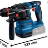 Bosch blauw gbh 18v-22 x professional accu boorhamer | onechuck | excl. accu's en lader - 0611924102