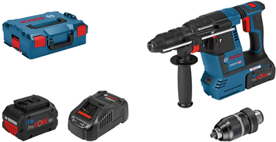 Bosch gbh 18v-26 f accu boorhamer c g in l-boxx met 2x 5,5ah accu's- 061191000f