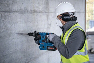 Bosch blauw gbh 18v-28 cf | accu boorhamer 18v sds-plus 3.3j in l-boxx 238 (2x 8.0ah procore accu + lader) - 0611921002
