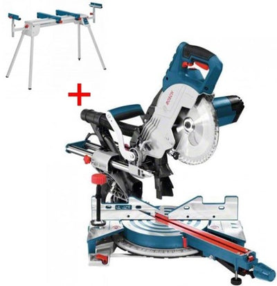 Bosch blauw gcm 8 sjl afkortzaag | 216mm 1600w | + onderstel gta 2600 - 0615990fv8