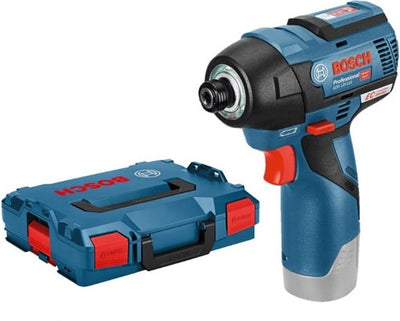 Bosch blauw gdr 12v-110 professional accu slagschroevendaaier solo | zonder accu's en lader in l-boxx - 06019e0003