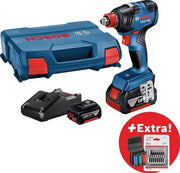 Bosch blauw gdx 18v-200 professional | accu draaislagmoeraanzetter 18v 200nm in l-boxx (2x 4.0ah accu + lader) - 0615990m38 - afbeelding 1