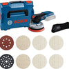 Bosch blauw gex 18v-125 professional | accu-excenterschuurmachine | 18v zonder accu's lader + m480 starterset | in l-boxx - 0615a5004h