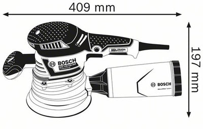 Bosch blauw bosch professional gex 40-150 excenterschuurmachine - 400 w - 150 mm - variabel