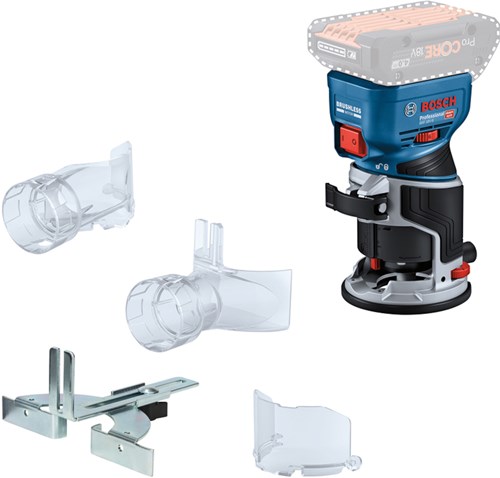 Bosch blauw gkf 18v-8 accu kantenfrees | 18v | zonder accu en lader | in doos - 06016c2000