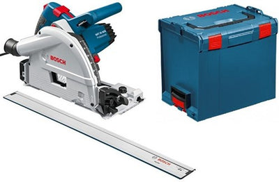 Bosch blauw gkt 55 gce invalzaag | + 1.6m geleiderail | in l-boxx - 0601675002