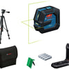 Bosch blauw bosch professional gll 20-22 g - lijnlaser - (4x batterij 1,5v lr6 (aa), laserrichtbord, houder lb10, statief bt 150, alkalinebatterij-adapter, tas)