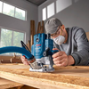 Bosch blauw gof 20-12 bovenfrees | incl. sleutel, parallelgeleider, 2x spantang, 2x stofadapter, 2x rolgeleider - 0601627220