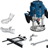 Bosch blauw gof 20-12 bovenfrees | incl. sleutel, parallelgeleider, 2x spantang, 2x stofadapter, 2x rolgeleider - 0601627220