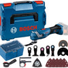 Bosch blauw gop 18v-34 accu multitool met accessoires 18v | zonder accu's en lader in l-boxx - 06018g2002