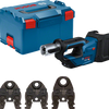 Bosch blauw gpt 18v-19 accu perstang | 3 persbekken th | zonder accu's en lader in l-boxx - 06019m2004