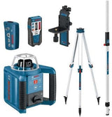Bosch blauw grl 300 hvg set rotatielaser | + lr 1 + wm4 + rc1 + bt 300 en gr 240 - 061599404b - afbeelding 1