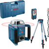 Bosch blauw grl 400 h set rotatielaser met lr1 ontvanger | + bouwstatief bt 152 + meetlat gr240 - 06159940jy