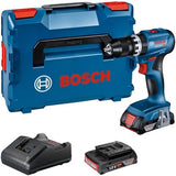 Bosch blauw bosch professional pro gsb 18v-45 accu klop- schroefboormachine 2x 2.0ah - 06019k3303 - afbeelding 1