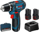 Bosch blauw gsr 12v-15 accuschroefboormachine | 12v 2.0ah li-ion - 060186810f