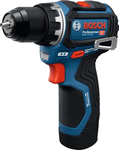 Bosch blauw gsr 12v-32 accuschroefboormachine | 2x gba 12v 2,0 ah en lader gal 12v-20 - 06019n7003
