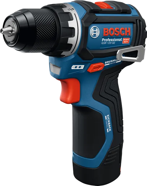Bosch blauw gsr 12v-32 accuschroefboormachine | solo in l-boxx | zonder accu en lader - 06019n7001